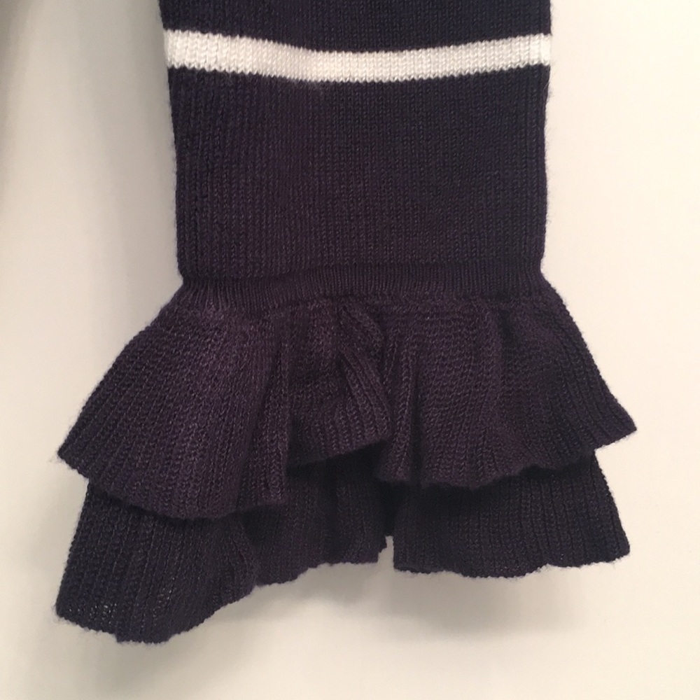 White House Black Market navy & ecru sweater - Picture 2 of 4